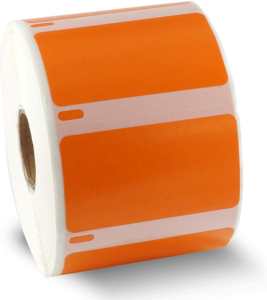 BETCKEY - Compatible DYMO 30334 (2-1/4" x 1-1/4") Medium Multipurpose Barcode & FNSKU Labels - Compatible with Rollo, DYMO Labelwriter 450, 4XL & Zebra Desktop Printers[1000 Labels, Orange]