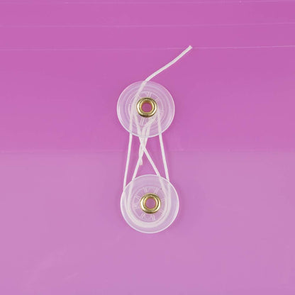 JAM PAPER Plastic Envelopes with Button & String Tie Closure - Letter Booklet - 9 3/4 x 13 - Lavender Purple - 12/Pack