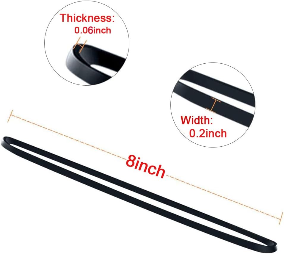 ﻿AMUU Rubber Bands Trash Can rubber bands 50 Pack 8inch Big Large Garbage Can Rubber Bands Elastic Rubber Bands for Office Supplies File Folders Box Books gifts Notebook 5 Colors