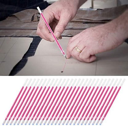 TOPINCN 100Pcs Fabric Marker Pen Refill, Heat Erasable Pens Refill Fabric High Temperature Disappearing Pens Refill Fabric Marker Pen Tailoring Tool for Fabric Quilting Sewing