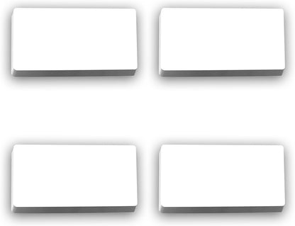 40-Pack Dry Erase Magnetic Labels - Waterproof, Eco-Friendly, Reusable Magnetic Name Tags for Classroom, Office, Cabinet, Whiteboard, Fridge & More (White, 2x4 Inches)…