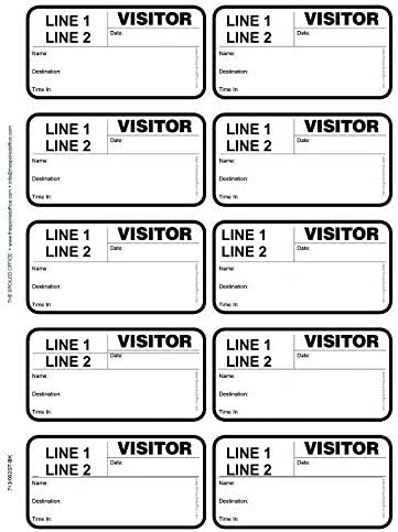 The Spoiled Office Custom Printed Visitor Sign in Book for School and Business with 3" X 2" Peel Off 500 Badges - Spiral Bound Visitor Log Book, Made in USA - Black Non-Expiring