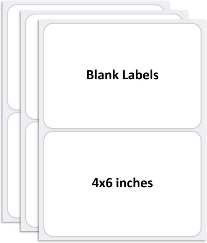 SVNOOC Multi-Use Label Stickers Dry Erase Sticky Notes, Labels for Storage Bin, Wall, Refrigerator, Home, Office, Classroom Use 4x6 inches (6 Pack)