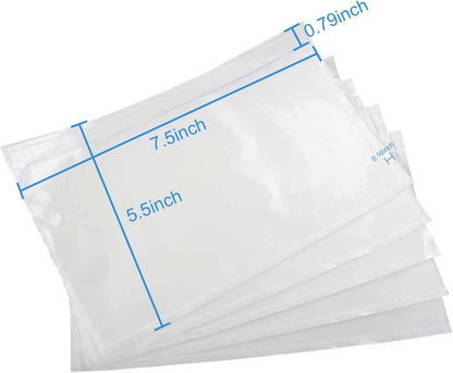 Clear Self-Adhesive Packing List Envelopes, Label Envelopes Pouches/Shipping Labels Sleeves for Shipping Mailing Bags 7.5" x 5.5"-100 Pack