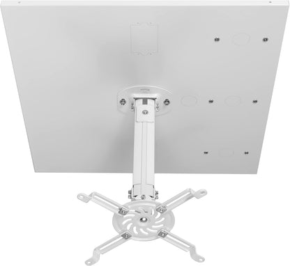 VIVO Universal Adjustable 2 x 2 feet Drop Ceiling Extending Projector Mount, Suspended Drop-in Ceiling Tile Projection Mounting Kit, for Office Home or School, White, MOUNT-VP08DP