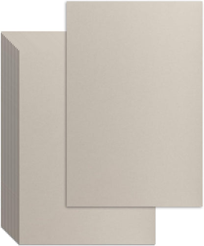 25 Pcs Book Board, Binder Board, Cover Board, Heavy Duty Chipboard for Book Binding, DIY Cardboard (Gray, 5 x 7 Inch 100PT)