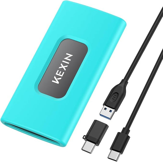 KEXIN 512GB External SSD Hard Drive USB 3.1 Type-c Portable Solid State Drive 512G, up to 1050MB/s for PC Mac Android Game Console and More