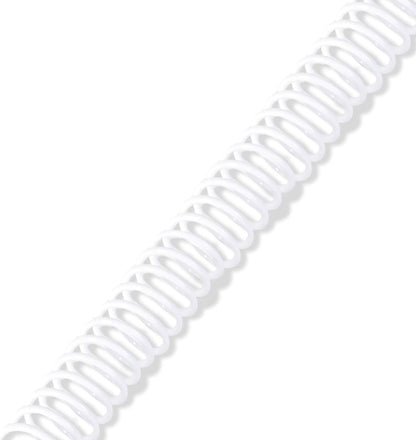 Rayson 3/4" Plastic Spiral Binding Coil, 160 Sheets Capacity, 4:1 Pitch 19mm White Coil Binding Spines for Business and Educational Purposes, Pack of 50