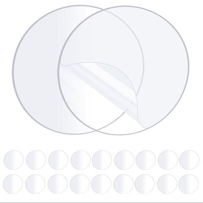 20PCS Heavy Duty Double Sided Adhesive Mounting Circle Tape- Waterproof,Strong Adhesion,Clear, High Strength,No Residue Removability for Hanging,Wall Mounting, Home Decor,Adhesive for Shower