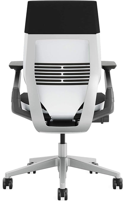 Steelcase Gesture Office Chair - Ergonomic Work Chair with Wheels for Carpet - Comfortable - Intuitive-to-Adjust for Desk - 360-Degree Arms - Licorice Fabric