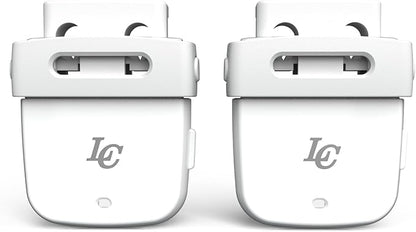 LC LaceClips Smart Activity Tracker - Shoe-Mounted Step Counter for Walking & Sports Performance Monitor - Track 25+ Activities, Jumps & Calories with App - No Subscription Required (White)