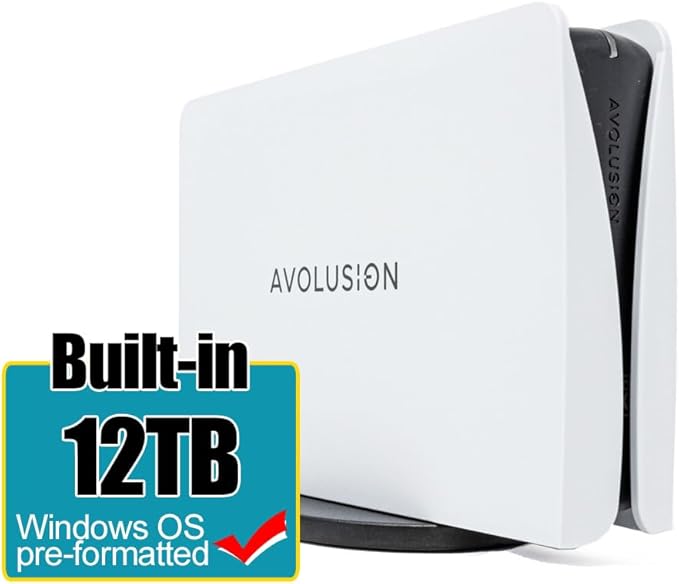Avolusion PRO-5Y Series 14TB USB 3.0 External Hard Drive for WindowsOS Desktop PC/Laptop (White) (Renewed)