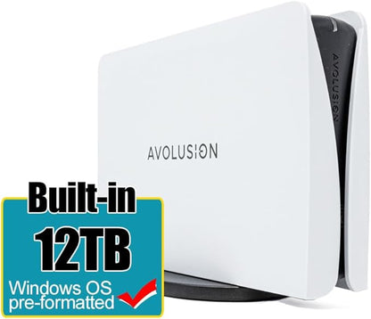 Avolusion PRO-5Y Series 14TB USB 3.0 External Hard Drive for WindowsOS Desktop PC/Laptop (White) (Renewed)