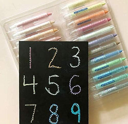 Wonder Stix Pastel Colors Dustless Chalk Crayon 12 pack