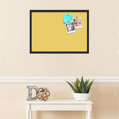 PinPix 28x20 Inch Cork Bulletin Board. This Decorative Framed Pin Board Comes with Honey Pastel Design and a Satin Black Frame. Ideal for Home Office Decor or Message Board (PinPix-1810)