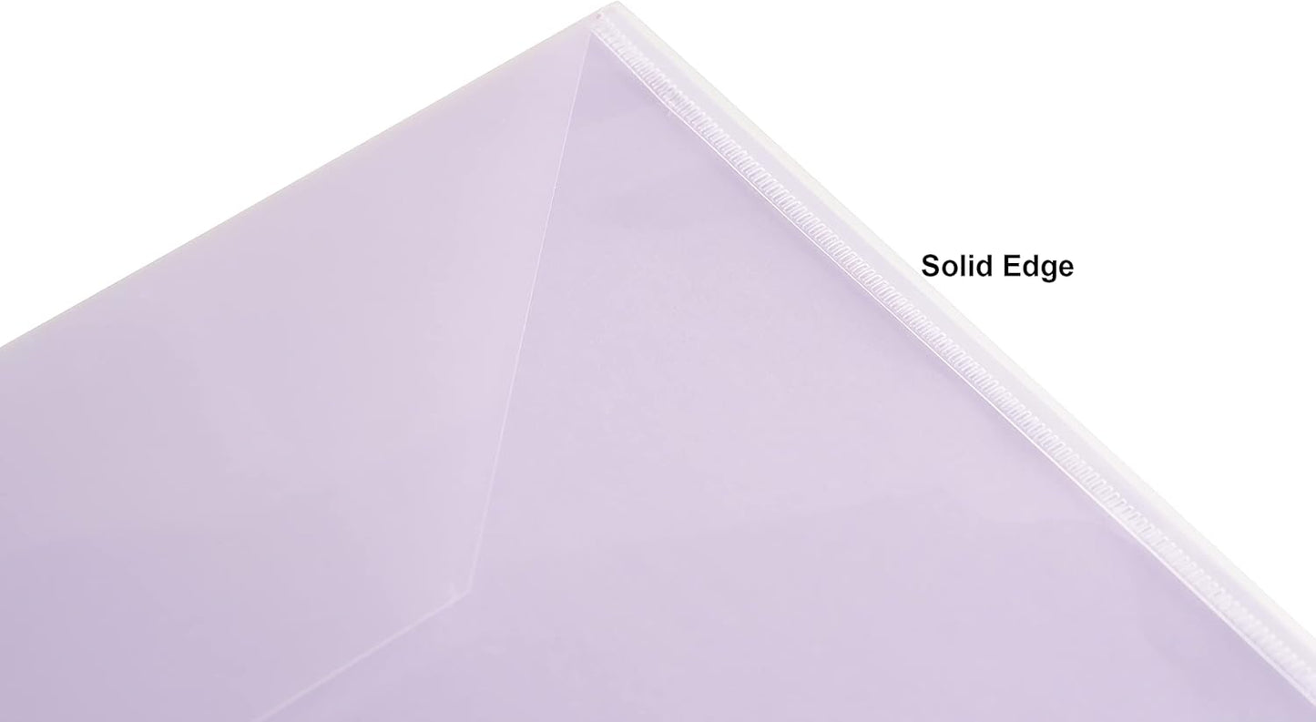 11 x 17 Clear Large Plastic Envelopes Document File Storage Holder 10 Pack Hook Loop Closure