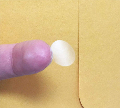 Ultra Clear Retail Wafer Seals for Mailing Packaging .5 Inch Round Circle Dots 1,000 Adhesive Stickers