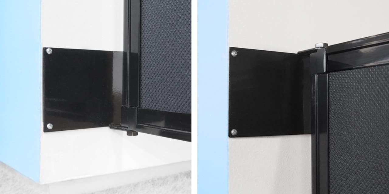 Wall-Mounted Sliding StraightWall Room Divider | Adjustable Widths | Locking Wheels | Room Separator | Up to 15'6" Wide x 7'6" Tall Ocean Fabric Panels