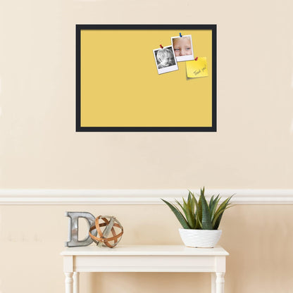 PinPix 27x20 Inch Cork Bulletin Board. This Decorative Framed Pin Board Comes with Honey Pastel Design and a Satin Black Frame. Ideal for Home Office Decor or Message Board (PinPix-1810)