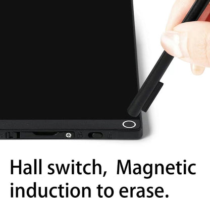 Mini LCD Writing Tablet Updated, 6.5in Erasable Reusable Electronic Drawing Pads, Electronic scratchpad, Hanging pens (Black)