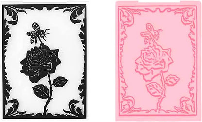12Pcs Flower Leaf Embossing Folders DIY Craft Paper Card Embossing Template Stencil Paper Card Decorating Mold Plastic Embossing Machine Template for Card Making Scrapbooking Photo Album Decoration