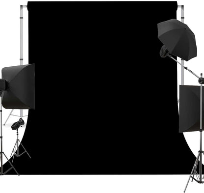 Black Photo Backdrop for Photoshoot Black Background for Photography Photo Backdrop Curtain for Party 6 x 9 FT