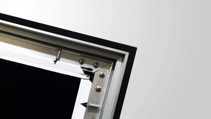 Silver Ticket Products STR Series 6 Piece Home Theater Fixed Frame 4K / 8K Ultra HD, HDTV, HDR & Active 3D Movie Projection Screen, 16:9 Format, 110" Diagonal, Woven Acoustic Material STR-169110-WAB