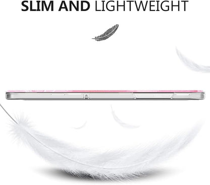 MoKo Case for Galaxy Tab A9+/A9 Plus 11 inch 2023, Slim Stand Protective Smart Cover with Hard PC Translucent Back Shell for Tab A9 Plus Tablet (SM-X210/X216/X218), Auto Wake/Sleep, Coreopsis