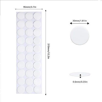 Adhesive Stick dots Two-Sided Sided Mounting Putty Stick Tack for Wall Hanging Crafts Balloons Festival Party Decorations,Clean Removable(1.8"*1.8"-500)