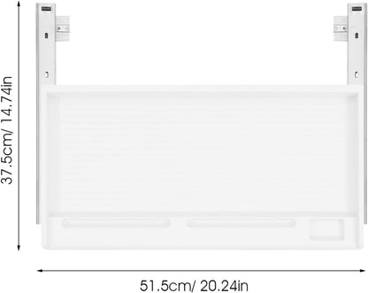 jojofuny 1 Set of Keyboard Tray Under Desk, Keyboard Sliding Tray Under Desk, Keyboard Drawer Slide Tray, Keyboard Shelf, for Home and Office