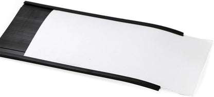 SmartSign (10-Pack) Magnetic C Channel Card Label Holders - 3" x 6" Metal Racks and Shelf Label Holders with Paper Inserts