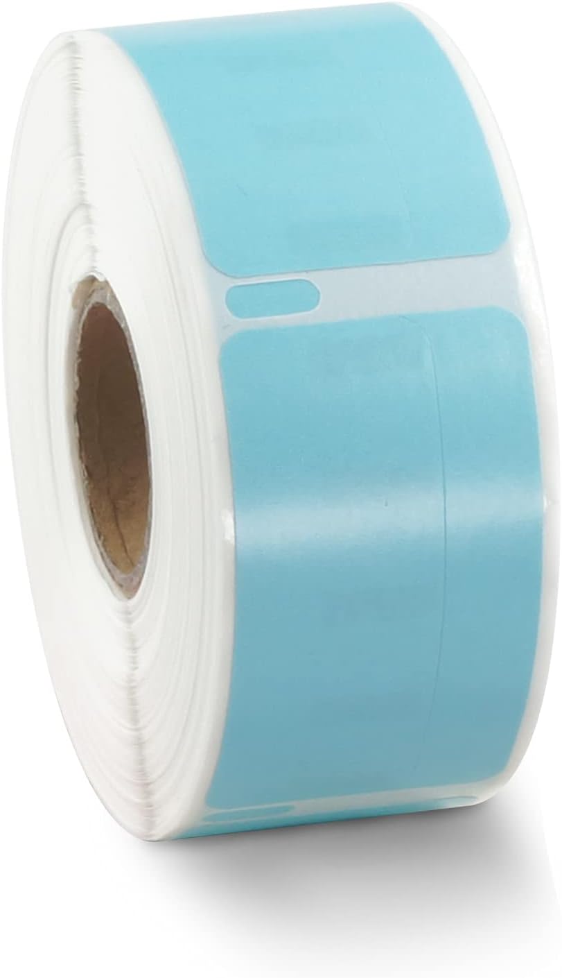 BETCKEY Colored Labels Compatible with Dymo 30330 (3/4" x 2") Small Multipurpose Labels, Compatible for Dymo LabelWriter Thermal 450, 4XL & Zebra Desktop Printers [2 Rolls, Light Blue]