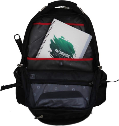 RE-FOCUS Password Book with Alphabetical Tabs 10"x7.5" Spiral Bound Credentials keeper Saves All Internet Login Details (Green)