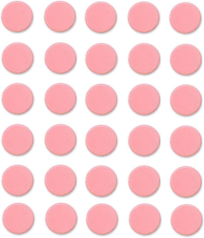 Qualsen Refrigerator Magnets - 30pcs Strong Mini Magnets for Fridge, Whiteboard, Locker, Kitchen, Office (Pink)