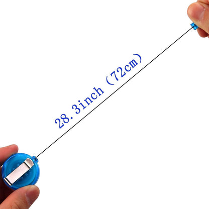 JANYUN 10 Pcs Retractable Badge Reel, Multi Color ID Badge Holder Retractable Clip for Nurse Doctor Teachers Office Workers Hanging ID Card Name Key Chain