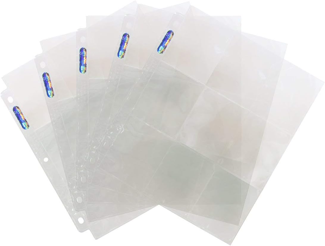Ultra Pro 9-Pocket Silver Series Page Protector for Standard Size Cards (50ct)