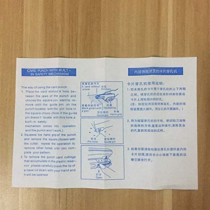 Metal Card Punch Device for Punch Cards Machines Knitting Sweater Hand Crafts Accessories Knitting Machines