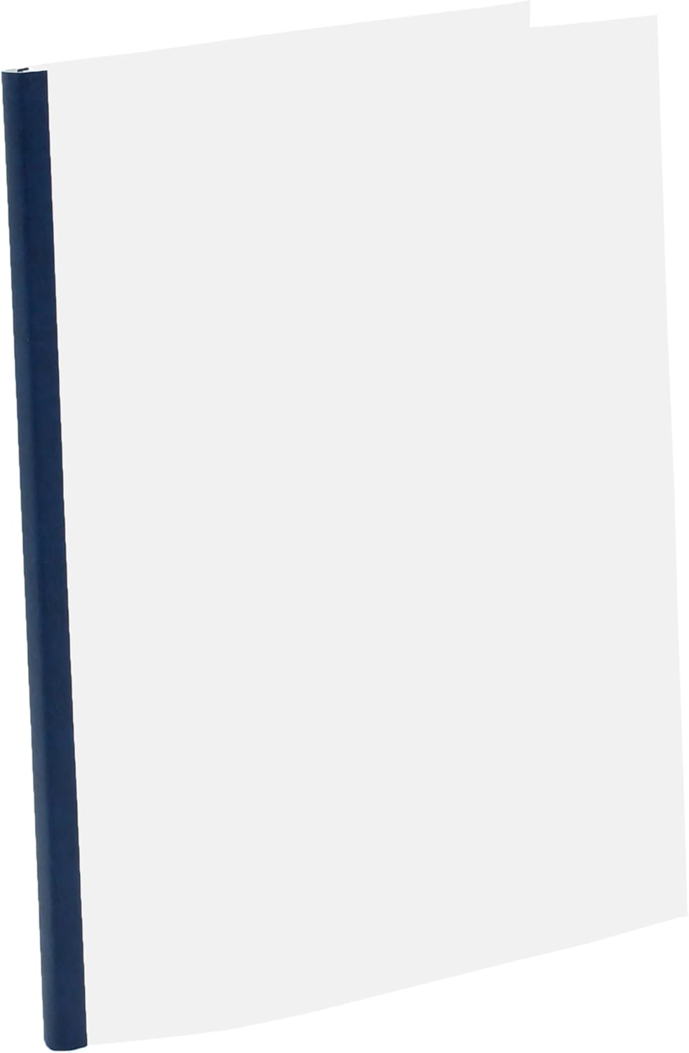 Thermal Binding Clear Covers with Steel Spine –for Thermal Binding Machines – Formerly Unibind – Used in Real Estate, Education and Various Businesses (Navy, 100 Sheets Max - 66/Box)