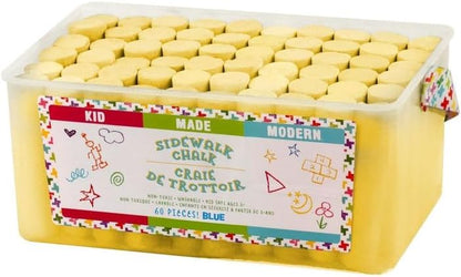 Kid Made Modern 60 Count Pack of Sidewalk Chalk – Yellow