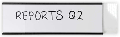 SmartSign Magnetic 'C' Channel Label Holders | 2" x 6", Pack of 10