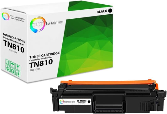 TCT TN810 Black Toner Cartridge - Compatible Replacement for Brother TN810 TN-810 Black Works with Brother HL‐L9410CDN L9430CDN EX470W MFC‐L9610CDN L9630CDN Printers (9,000 Pages)
