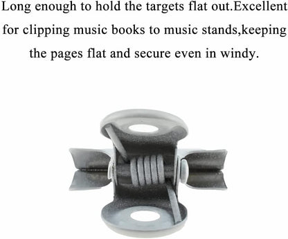 HAHIYO 0.87inch White Bulldog Clips Metal File Hinge Binder Clips Clamps Save Space Strong Spring Jaws Rock Solid Grip Book Lay Flat Deburred Edge for Hang Photos Wall Grid Dog Food 30PCS