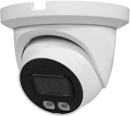 R-Tech 2MP Smart Dual Light HDCVI Fixed-Focal Eyeball Camera, Full-Color Night Vision, 3D NR, Built-in Mic, 40m IR Distance, IP67 Weatherproof, 2.8mm Lens