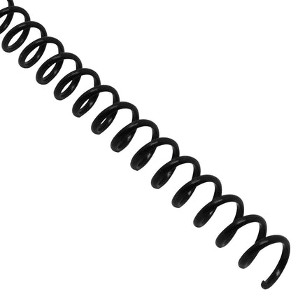 Plastic Spiral Binding Coils 100 Pack, Coil Binding 8mm(5/16") 40 Sheet Capacity, 4:1 Pitch Black Binding Spirals for Students and Coworker