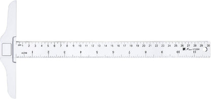 Pangda 12 Inch/ 30 cm Junior T-Square Plastic Transparent T-Ruler for Drafting and General Layout Work (1)