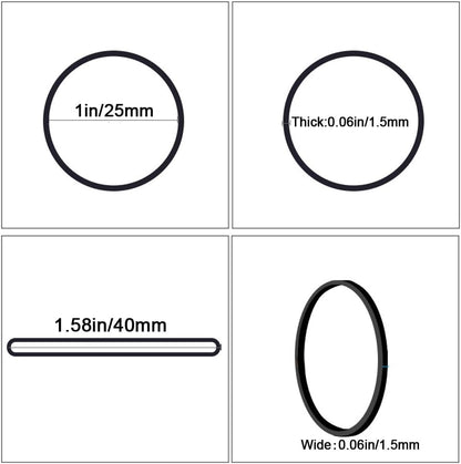 Rubber Bands Size #10 Black 760pcs Elastic Rubber Band size10 1inch Small Rubber Bands for Office Supplies Home