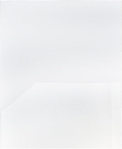 JAM PAPER Plastic 2 Pocket POP Folders - Durable School Folders - Clear - 6/Pack
