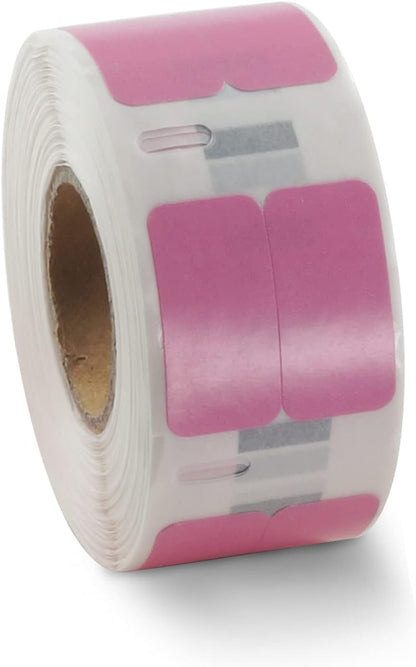 BETCKEY Colored Labels Compatible with Dymo 30333 (1/2" x 1") Extra Small Labels (2-up), Compatible for Dymo LabelWriter Thermal 450, 4XL & Zebra Desktop Printers [2 Rolls, Pink]