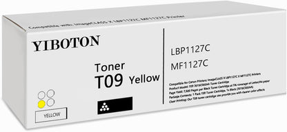 T09 Yellow Toner Cartridges with Chip 3017C005AA Replacement for T09 Toner Suitable for ImageCLAss X LBP1127C MF1127C Printer