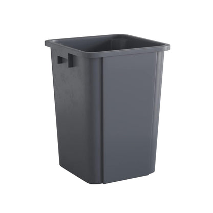 19 Gallon Grey Square Commercial Trash Can